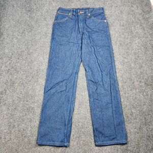 Wrangler 13MWZ Jeans‎ Mens 29x30 Blue Denim Western Straight Leg Cowboy Pants